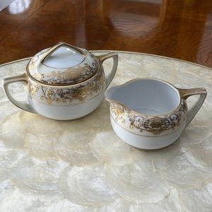 Vintage Noritake sugar and creamer